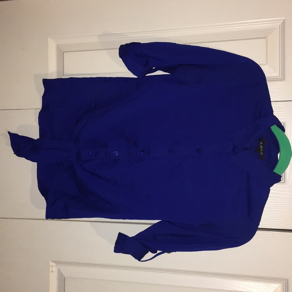 Blue Button Down Blouse
